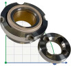 Sello mecánico Cryostar R- MFLC12 27,5, PPCF/TC, VITON, 316