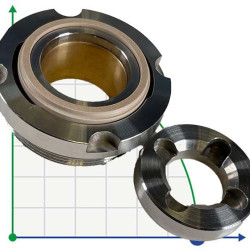 Sello mecánico Cryostar R- MFLC12 27,5, PPCF/TC, VITON, 316