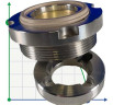 Sello mecánico Cryostar R- MFLC12 27,5, PPCF/TC, VITON, 316