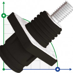 JC-CN12-S-03-LD, 350A, 1500V DC коннектор гнездо для систем накопления энергии винтовой тип, черный
