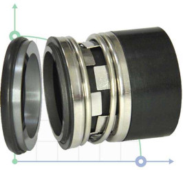 Механічне ущільнення R-2100N 10, CAR/SIC, VITON, 304