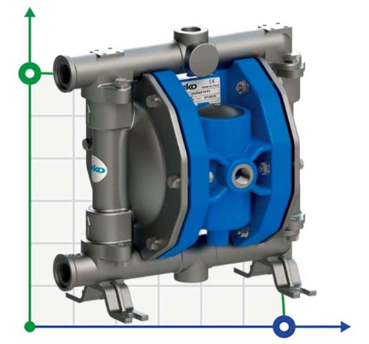 SEKO Duotek AF65 AISI316 Pneumatische Membranpumpe