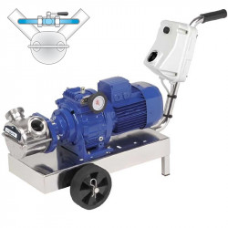Impeller pump LIVERANI VA MAXI 80 +BY-PASS NR TF 4 kW, 150-600 rpm, 380V with variator, with trolley with CE control panel, dry-running protection