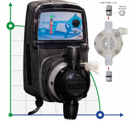 Bomba dosificadora PDE HC151+ PI-MA M70 240V PVDF-CE-DT, 1,8-14 l/h, 20-1 bar