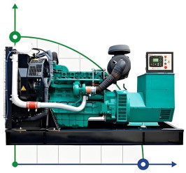 Industrieller Dieselgenerator XHYV-360GF mit ATS, motor Volvo 450kVA, 360kW, 380V/50HZ offene Art