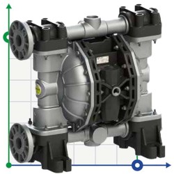PHOENIX P500 ALU HYTREL+PTFE ATEX Pneumatische Membranpumpe