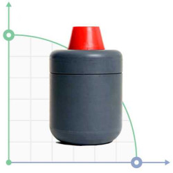 Amortyzator 0,05 L, PVC - FPM, 3/8 cale