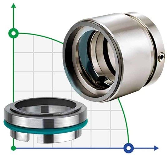 Mechanical seal R-HJ97 50, TC/TC, VITON, 304, G46