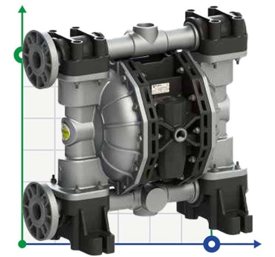 Bomba neumática de diafragma PHOENIX P500 ALU SANTOPRENE+PTFE ATEX
