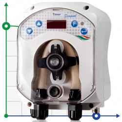 Pompe doseuse péristaltique AQUA PDP SIMPOOL TIMER 03-01 - 230V - SANTOPRENE - BLANC