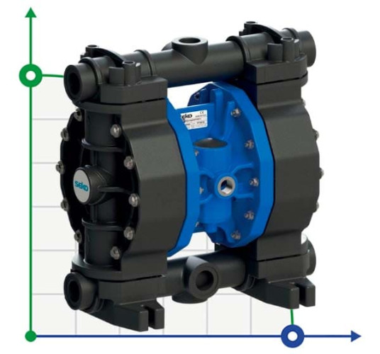 Pompe à membrane pneumatique SEKO Duotek AF65 PP