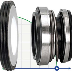 Garnitures mécaniques R-103A 18, CAR/CER, EPDM, 304