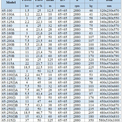 BGLH 65-200(I), 55, (50/50), 15kW, 2880 stainless in-line pump with tandem mechanical seal