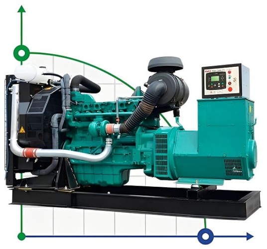 Industrieller Dieselgenerator XHYV-450GF mit ATS, motor Volvo 600kVA, 450kW, 380V/50HZ offene Art