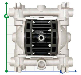 Пневматический мембранный насос BOXER 150 ALUMINIUM IB150ALHTAIT--