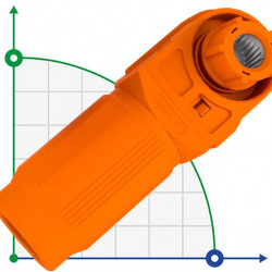 JC-CN06-W-01, 70А, 1000V DC, сечение 10мм² разъем штекер для АКБ, оранжевый