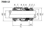 Sellos de bomba Grundfos R-706B 16, L, SIC/SIC, EPDM, 304