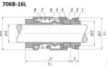Sellos de bomba Grundfos R-706B 16, L, SIC/SIC, EPDM, 304