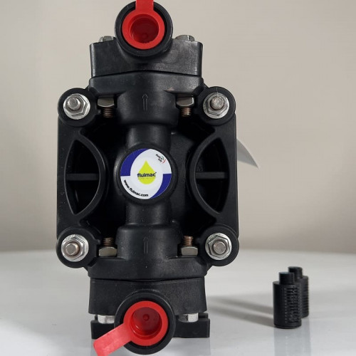 Pneumatische Membranpumpe für Säuren PHOENIX P20 PVDF SANTOPRENE+PTFE, 20 l/xv