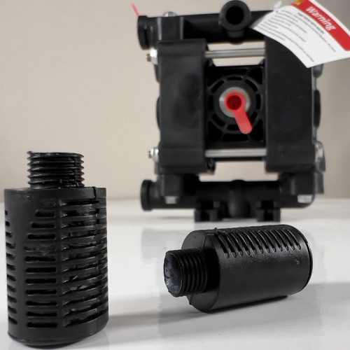 Pneumatische Membranpumpe für Säuren PHOENIX P20 PVDF SANTOPRENE+PTFE, 20 l/xv