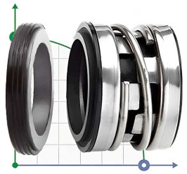 Торцеве механічне ущільнення R-2100S 14, SIC/SIC, VITON, 304, D