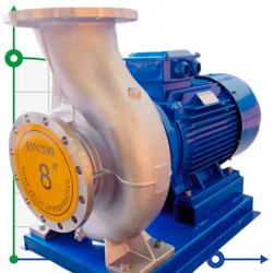 TKHW 200/300-37/4 (360/28), 37 kW, AISI 304, 1480 bomba horizontal de acero inoxidable