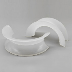 Anillo de plástico, PP, 25x12,5x1,2 mm, Plastic Saddle Ring
