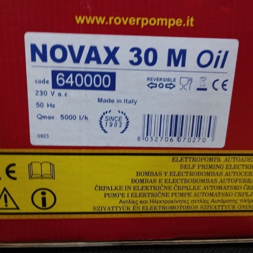 NOVAX 30 pompa olejowa do oleju roślinnego