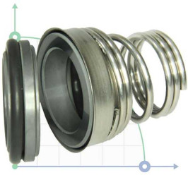Gleitringdichtung R-BT-FN.NU 14, SIC/SIC, FEP, 304