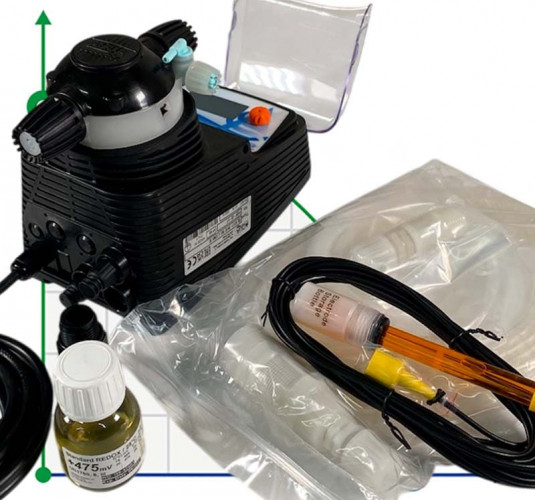 Bomba dosificadora electromagnética PDE HC151+ PH-RX M60 C/RX PROBE, 1-10 l/h, 7-1 bar