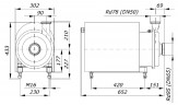 Pompa farmaceutyczna AISI 316L GU 42/60-7.5, 15 m3/h, 64 m, 7,5 kW, 380 V, 2900 obr/min
