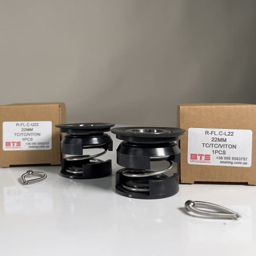 Торцеве механічне ущільнення для Flygt R-FL.C 22, U, TC/TC, VITON, 304
