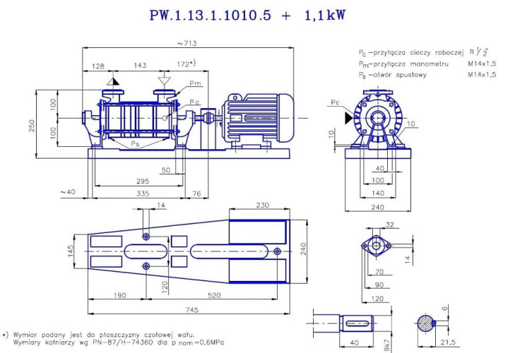 PW.1.13.1.1010 вакуумный одноступенчатый насос