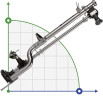 Veneroni LVTM 15/540, 2m, 360 m3/h vertikale Pumpe von Zapfwelle und Mischschraube