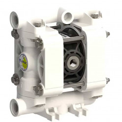 Pneumatische Membranpumpe für Säuren PHOENIX P20 POM HYTREL+PTFE, 20 l/xv