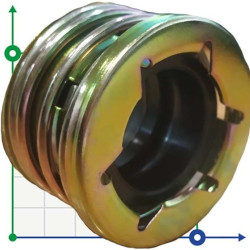 Sello del eje del compresor R-J580 1.1/4, CAR/SIC, HNBR, A3/65Mn