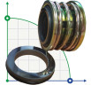 Kompressorwellendichtung R-J580 1.1/4, CAR/SIC, HNBR, A3/65Mn