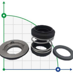 Sello mecánico doble para Alfa Laval R-AL.LKHd 42, CAR/SIC, EPDM, 304
