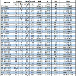 BGWB 65-160(I)A (46,7/28), 7,5kW, 2880, Ех насос центробіжний горизонтальний