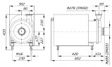 Bomba higiénica alimentaria de acero inoxidable AISI 316L GU 42/60-11, 30 m3/h, 60 m, 11 kW, 380V, 2900 rpm