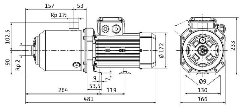 MEDANA CH1-L.1604-1/E/E / 10T multi-stage pump WILO for water supply