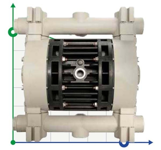 The pneumatic diaphragm pumps BOXER 150 PP IB150P-HTTPD--