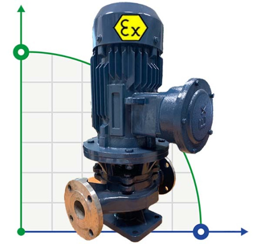 IHG BGLHB 40-250(I) (12,5/80), 11kW, 2880, Ex Stainless Steel Vertical Pump