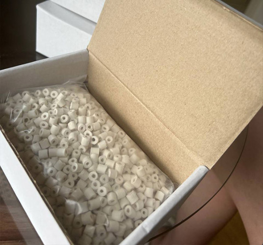 Boquilla para alambiques moonshine Rashig ring A1 6 mm