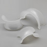 Anillo de plástico, PP, 76x38x2 mm, Plastic Saddle Ring