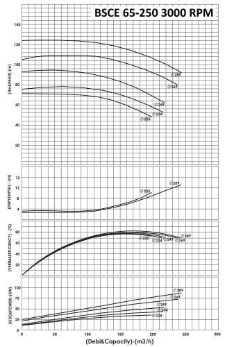 BSCE 65-250 (3000) dwukierunkowa pompa wlotowa bez silnika