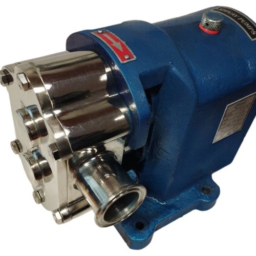 Pompe à lobes JKLB 150L 1 1/2 pouce, 1.09 m3/h, AISI 316 pour produits alimentaires