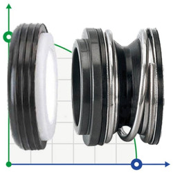 Механическое уплотнение (сальник) R-6 5/16, CAR/CER, EPDM, 304
