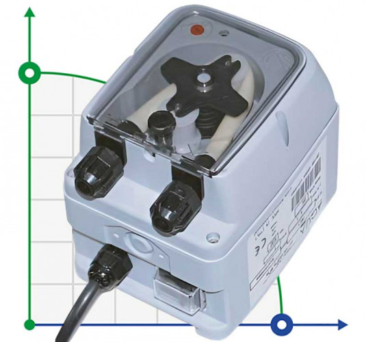 Pompe doseuse péristaltique AQUA PDP TEC-POOL 4-1 100-240VAC SANTOPRENE GRIS AVEC NIVEAU PRED.