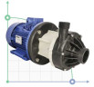 Pumpe mit Magnetkupplung  DM 30 PVDF mit 2,2 kW Elektromotor DM30FC-SD1NE090